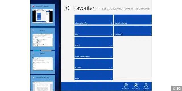 Windows 8 - Skydrive und die Modern App
