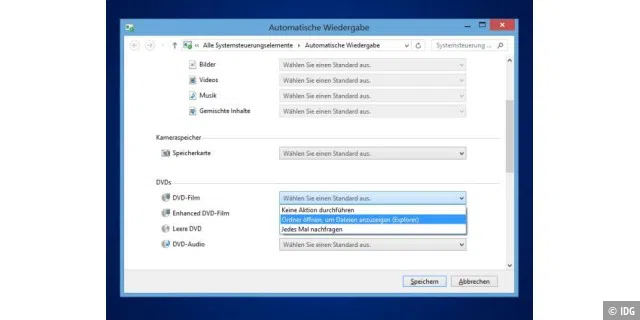 Windows 8: Windows Media Center und DVD-Wiedergabe