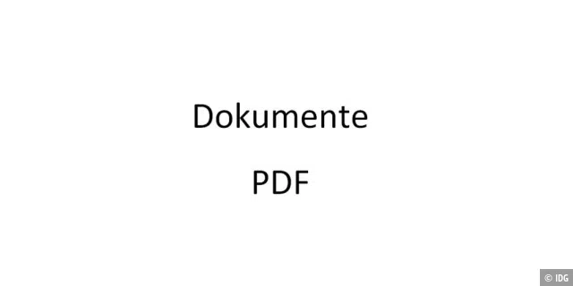 Dokumente: PDF
