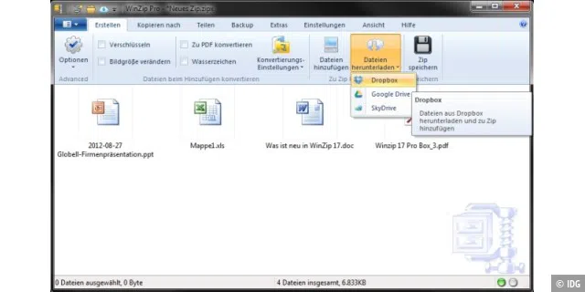 WinZip - Dropbox - herunterladen - Cloud-Service
