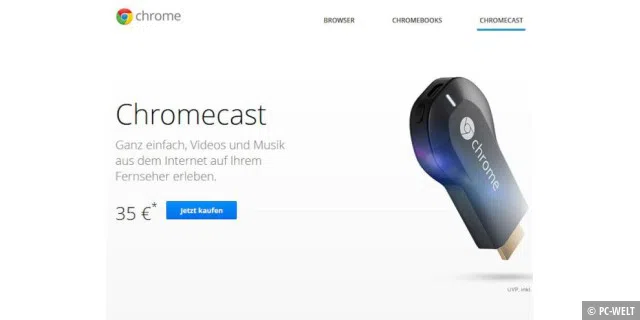 Chromecast für 35 Euro