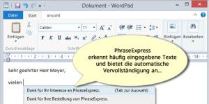 Office-Tool: PhraseExpress