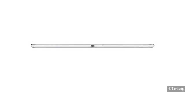Geringe Bauhöhe: Das Galaxy Tab 4 ist 8,2 Millimeter flach