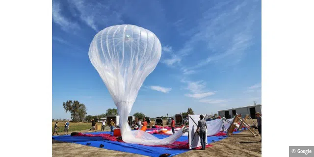 Google Project Loon: In Neuseeland starteten kürzlich die ersten 30 Ballons