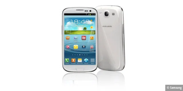Das Samsung Galaxy SIII hat eine Fotofunktion, die mit 8 Megapixeln und Digitalzoom arbeitet. Das Smartphone kostet ohne Vertrag 699 Euro UVP.