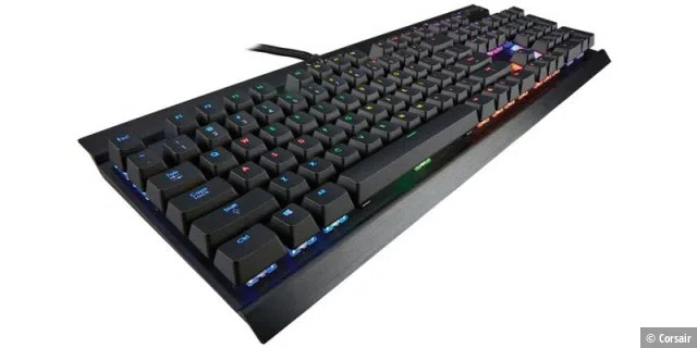 Farbenfrohe Gaming-Tastatur