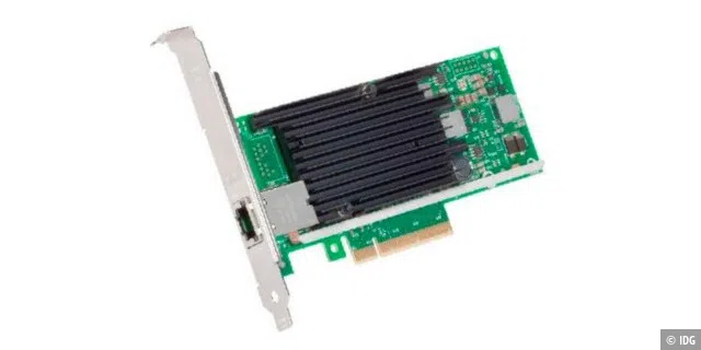 Geschwindigkeit hat ihren Preis: Die Netzwerkkarte Intel X540T1 arbeitet mit 10-Gigabit-Ethernet und kostet aktuell circa 340 Euro.