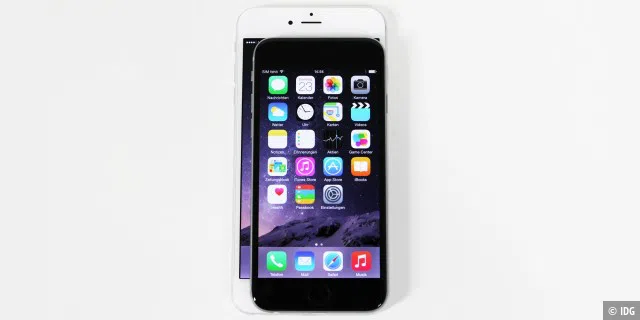 iPhone 6 und 6 Plus im Größenvergleich