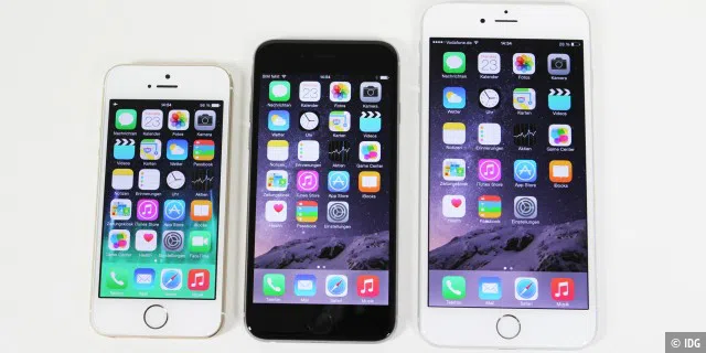 iPhone 6 und 6 Plus im Größenvergleich