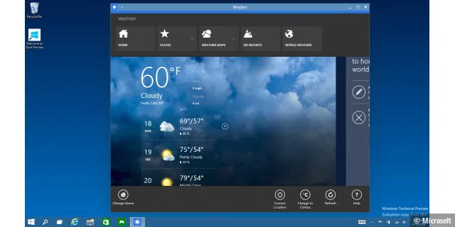 Windows 10: Universelle Apps laufen künftig auch in Fenstern