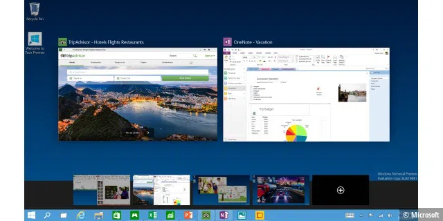 Windows 10: Virtuelle Desktops in Aktion