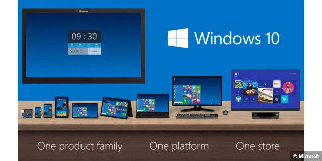 Windows 10 soll ein Betriebssystem für alle Geräteklassen sein