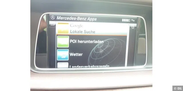 Einige der Mercedes-Benz-Apps