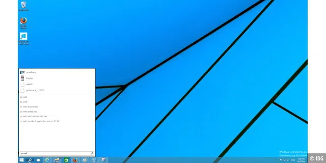 Windows 10 TP: Mächtige Such-Funktion