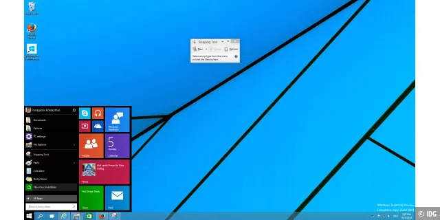 Windows 10: Das neue Startmenü - schick und flexibel