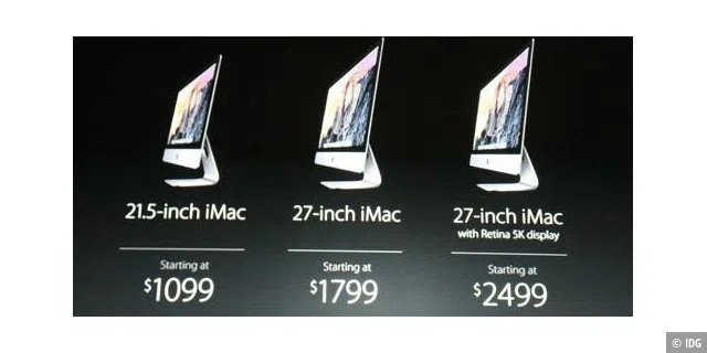 iMac Retina US-Preise