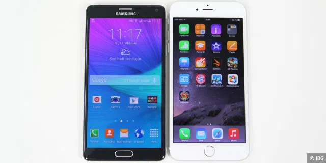 Samsung Galaxy Note 4 vs. iPhone 6 Plus