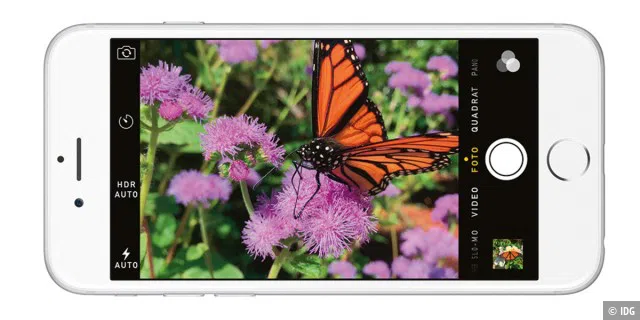 Dank elektronischem und optischem Bildstabilisator sowie verbesserter Software soll das iPhone 6 schönere Bilder machen.