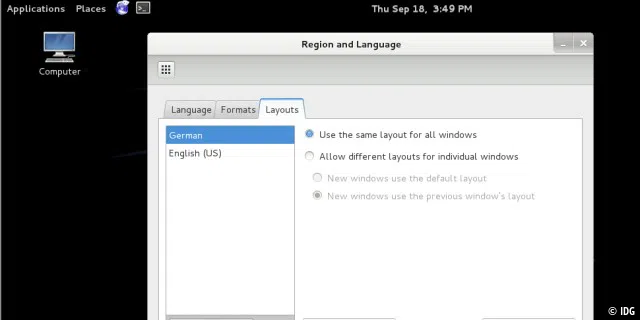 Einrichtung: Damit Sie problemlos mit Kali Linux arbeiten können, sollten Sie die Tastaturbelegung auf „German“ einstellen und die Bildschirmauflösung an Ihren Monitor anpassen.