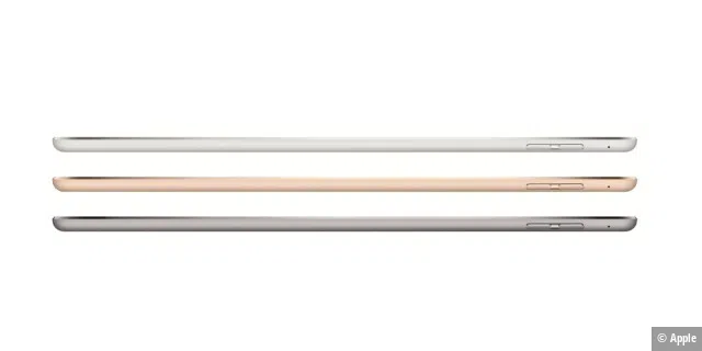 Einen Hauch flacher als der Vorgänger: Das iPad Air 2 hat eine Bauhöhe von 6,1 Millimeter