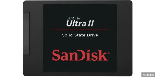 Die preisgünstige Sandisk Ultra II bietet einen fairen Gegenwert fürs Geld, Schnäppchenjäger greifen zum Preis-Leistungs-Sieger Crucial MX100.