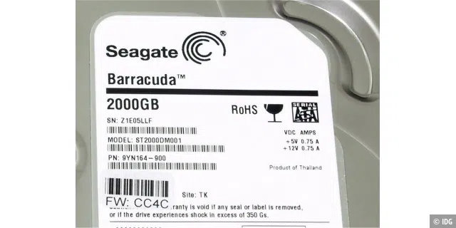 Sauschnell und supergünstig: Seagate Barracuda ST2000DM001 mit 2000 GB