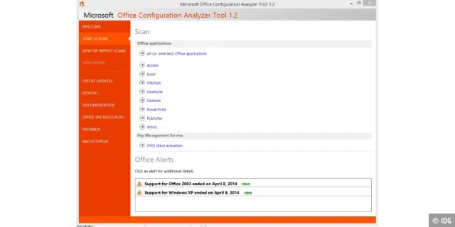 OffCat bietet an einzelne Office-Programme zu testen oder gleich die ganze Office-Installation