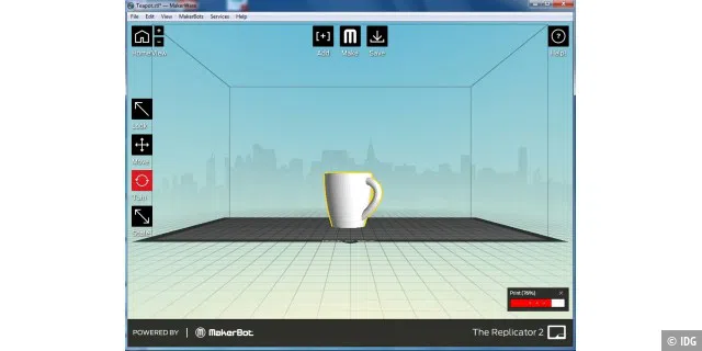 Makerware - die kostenlose Software zum Makerbot Replicator 2
