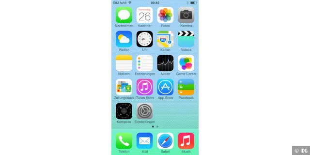 Apple iPhone 5c mit iOS 7