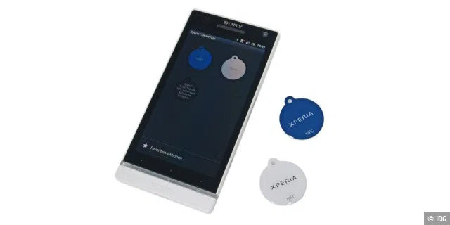 Zeit sparen mit Sony Xperia SmartTags über NFC-Übertragungsstandard.