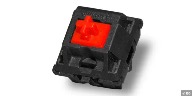 Der Cherry-MX-Red-Schalter.