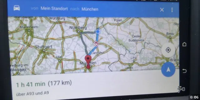 Google Maps Navigation im Einsatz dank Mirrorlink