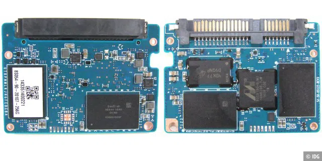 Sandisk Ultra II 240GB: Vorder- und Rückseite der SSD-Platine