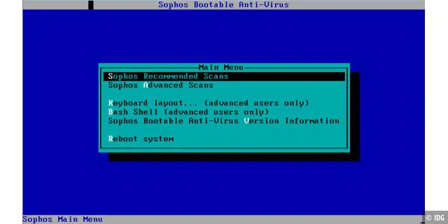 Sophos Bootable Anti-Virus