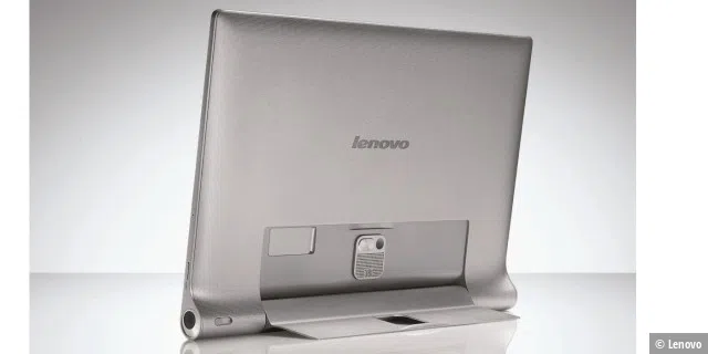Der Standfuß des Lenovo-Tablets lässt sich automatisch ausfahren