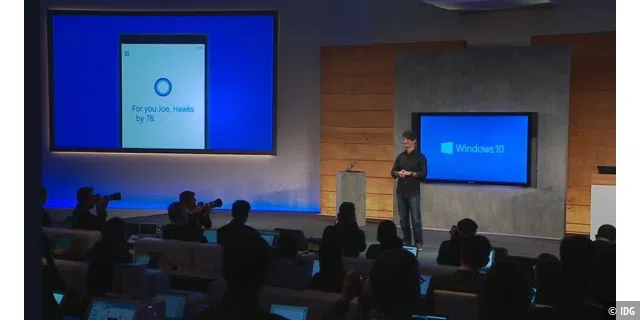 Windows 10 mit Cortana an Bord