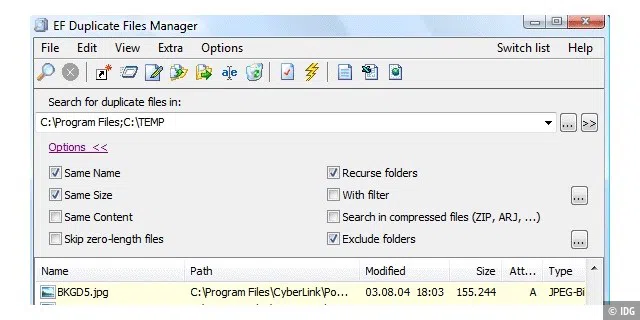 EF Duplicate Files Manager