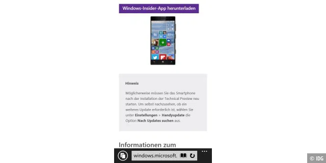 Schritt für Schritt erklärt: Windows 10 TP auf einem Lumia installieren - Bild 1