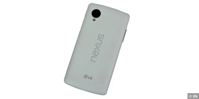 Das Gehäuse des Nexus 5 besteht aus Kunststoff, was insgesamt nicht besonders hochwertig wirkt.