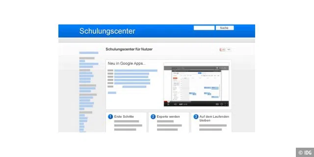 Google Apps: Schulungs-Center