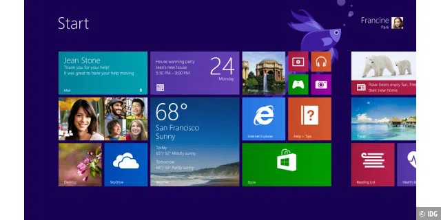 Windows 8.1 - der Kachel-Startbildschirm