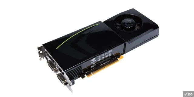 <b>Nvidia Geforce 200 (2008)</b>
Im Sommer 2008 stellt Nvidia mit der Geforce GTX 280 ein neues Spitzenmodell vor, das technisch weitgehend mit der Geforce 8 verwandt ist. Anders als AMD bei der Radeon HD 4800 verzichtet Nvidia auf DirectX 10.1, das von den Spieleentwickler bis auf wenige Ausnahmen vernachlässigt wird.