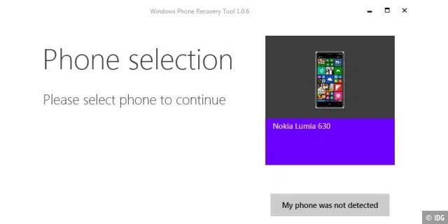 Windows Phone zurücksetzen