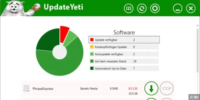 Software-Manager: UpdateYeti