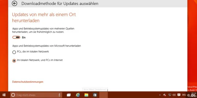 Windows 10: Neue Updates per P2P-Netzwerk herunterladen