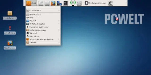 Die PC-WELT-Notfall-DVD: Das Live-System baut auf Linux auf und ist damit eine große Hilfe, um bei der Fehlersuche das in­stallierte Betriebssystem als Ursache auszuschließen.