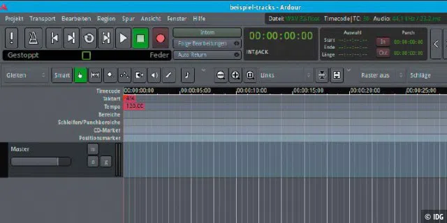 Soundeditor Ardour: Das Open-Source-Programm ist unter Linux ohne Zweifel eines der leistungsfähigsten Programme für das Mischen von Musik.