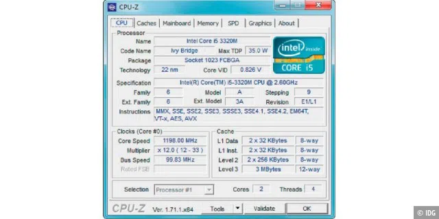 Mit CPU-Z ermitteln Sie die genauen Leistungswerte und Eigenschaften Ihres Prozessors und weitere Informationen zu Ihrem Rechner.