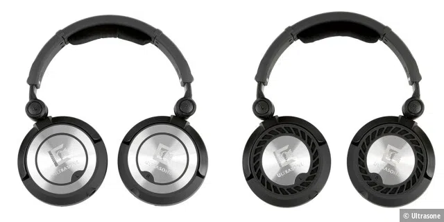 Schalldämpfer: Der Over-Ear Ultrasone Pro 900 lässt dank seiner geschlossenen Bauweise keine Außengeräusche durch. Rechts im Bild: der offene Ultrasone Pro 2900.