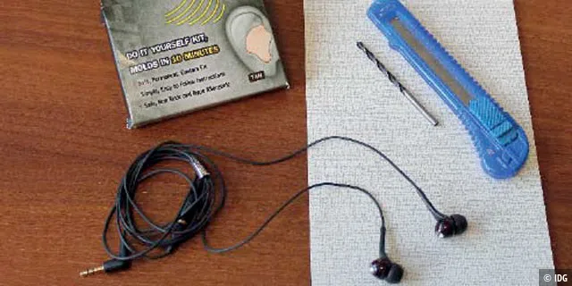 Kopfhörer-Otoplastiken selber machen, die Materialien und Werkzeuge